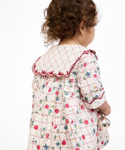 Gigi Baby Dress, Pomegranate Parade