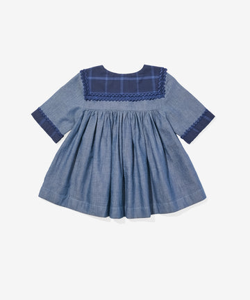 Grace Baby Dress, Denim