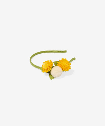 Handmade Felt Headband, Dandelion