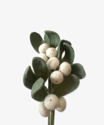 Handmade Felt Headband, Mistletoe