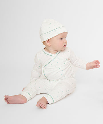 Organic Outfitting Bundle, Seafoam Hearts