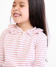 Hen T-Shirt, Rose Mini Stripe