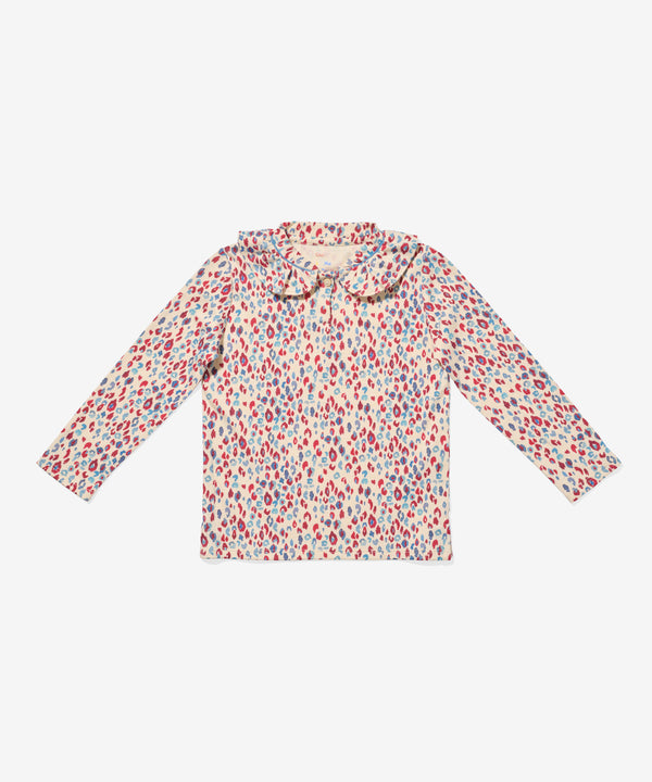 Hen T-Shirt, Cream Cheetah