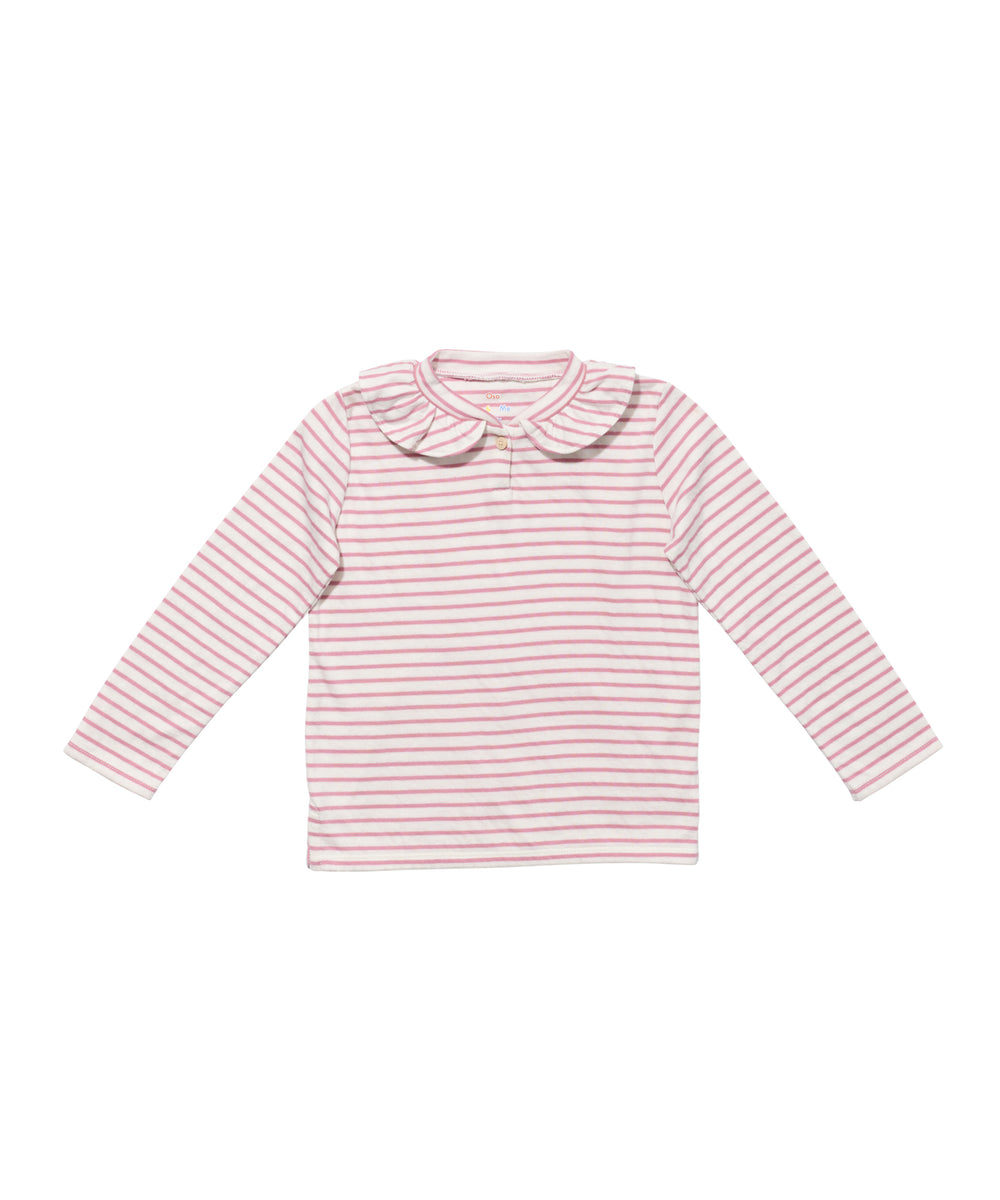 Hen T-Shirt, Rose Mini Stripe