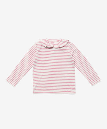 Hen T-Shirt, Rose Mini Stripe