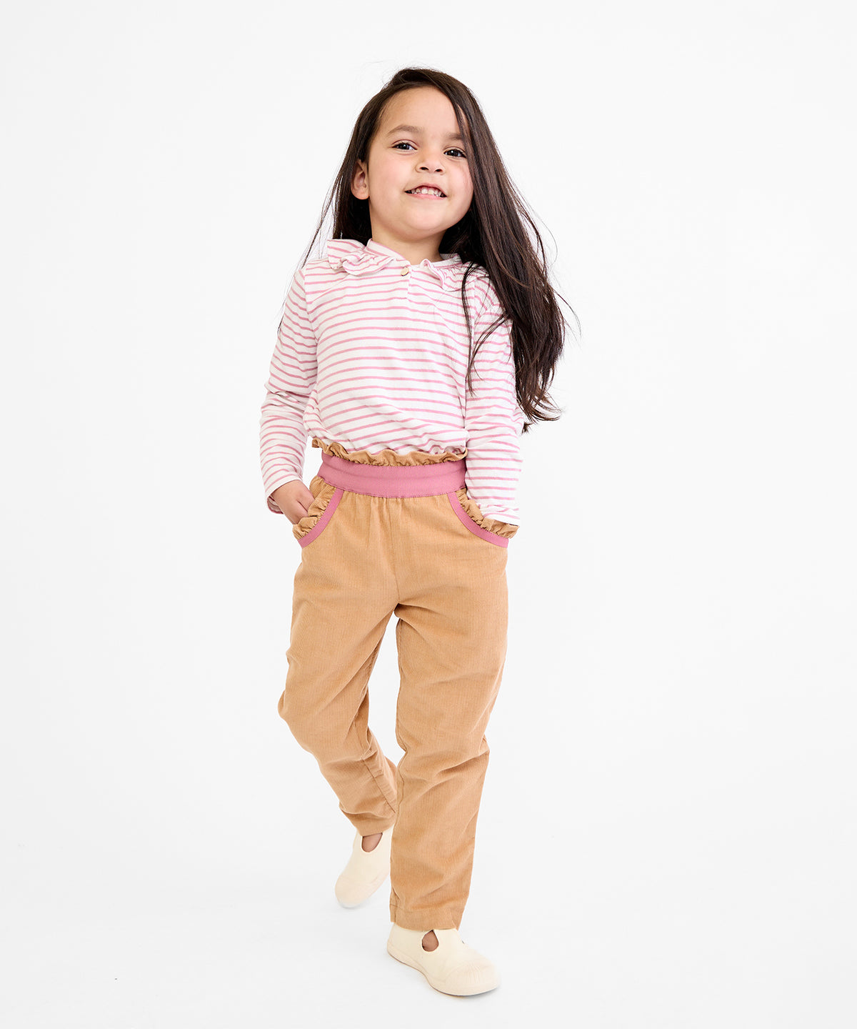 Hen T-Shirt, Rose Mini Stripe