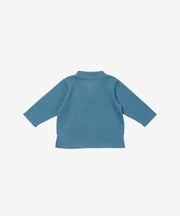 Henley Baby T-Shirt, Petrol