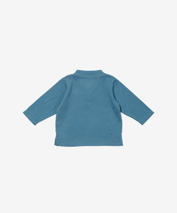 Henley Baby T-Shirt, Petrol