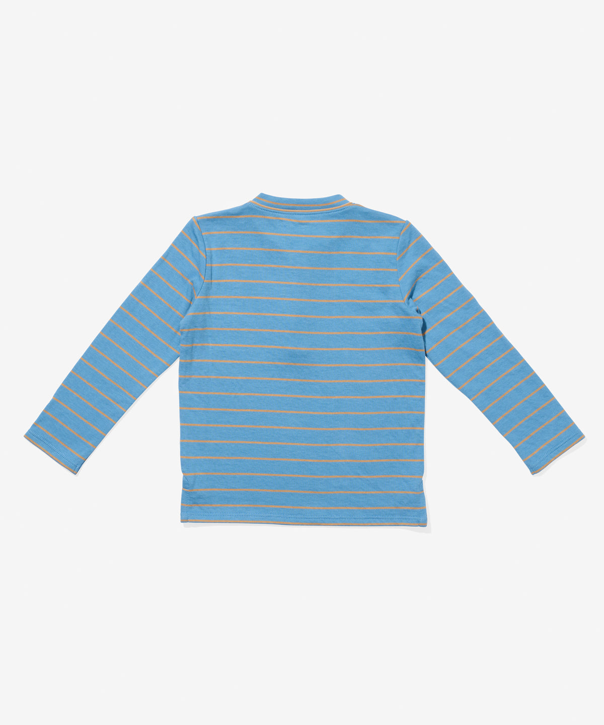 Henley T-Shirt, Blue Fine Stripe