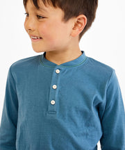 Henley T-Shirt, Petrol