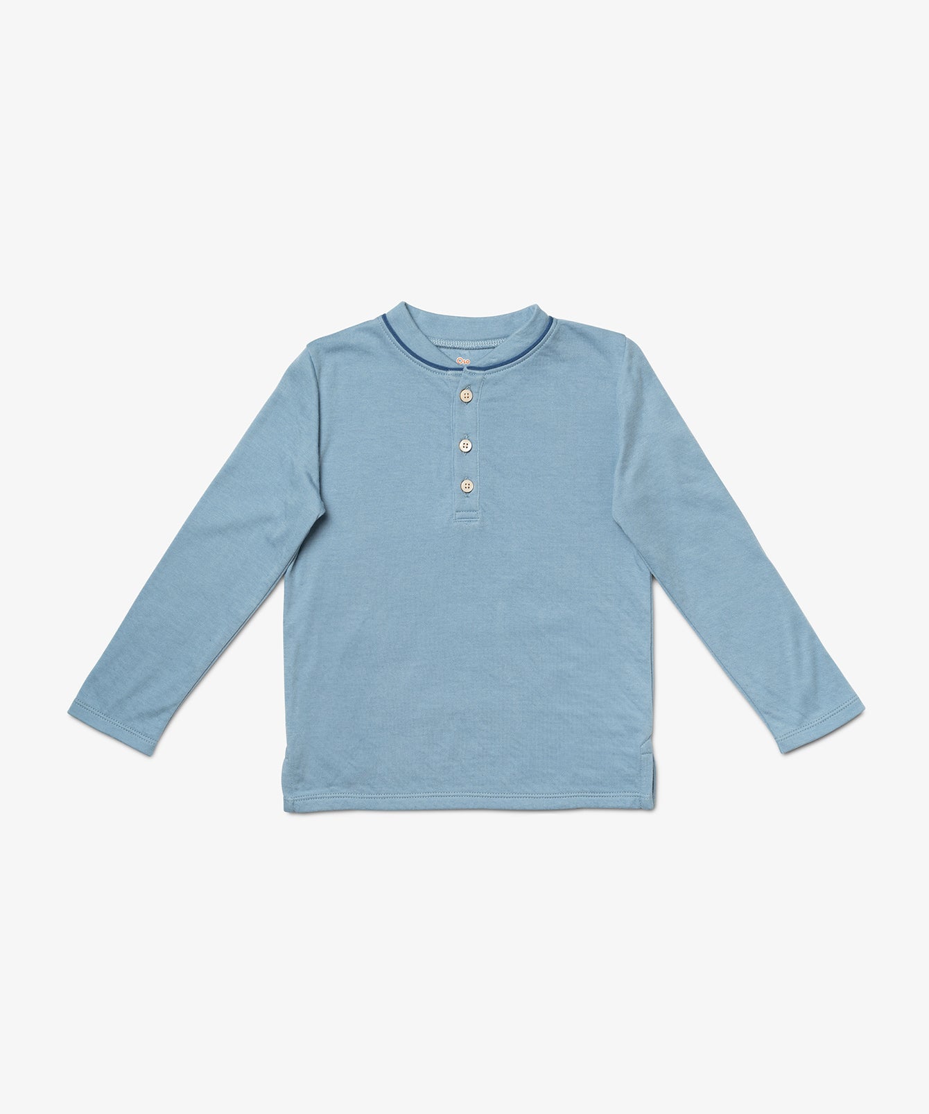 Henley T-Shirt, Dusty Blue