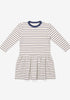 Oso & Me Isla Sweatshirt Dress, Navy French Stripe