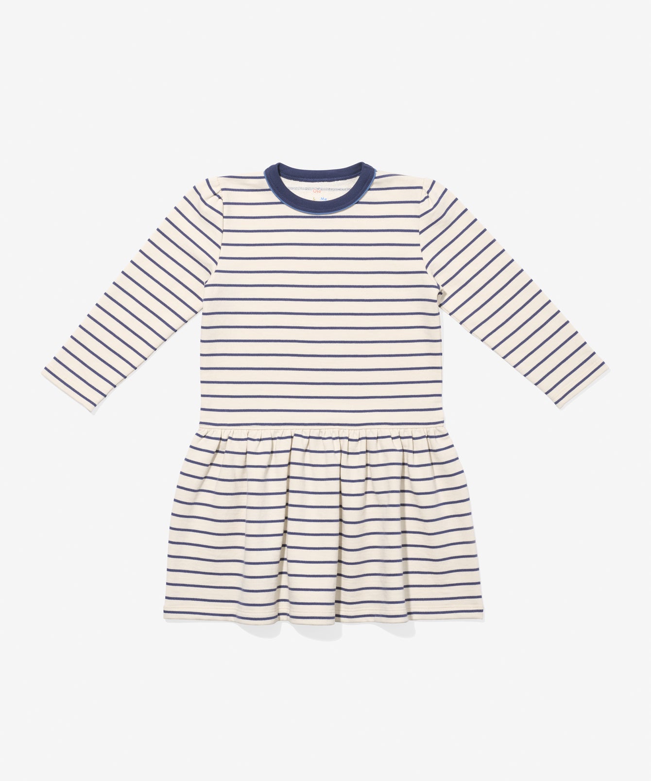 Isla Sweatshirt Dress, Navy French Stripe