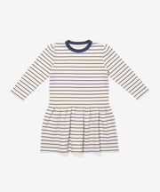 Isla Sweatshirt Dress, Navy French Stripe