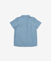 Jack Lee Shirt, Navy Ladder Stripe