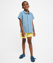 Jack Lee Shirt, Navy Ladder Stripe