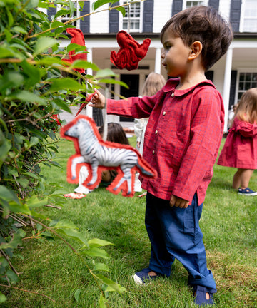 Jefferson Baby Shirt, Holiday Red Plaid