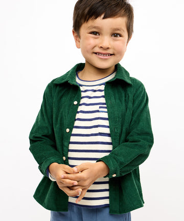 Jeffie Shirt, Forest Corduroy