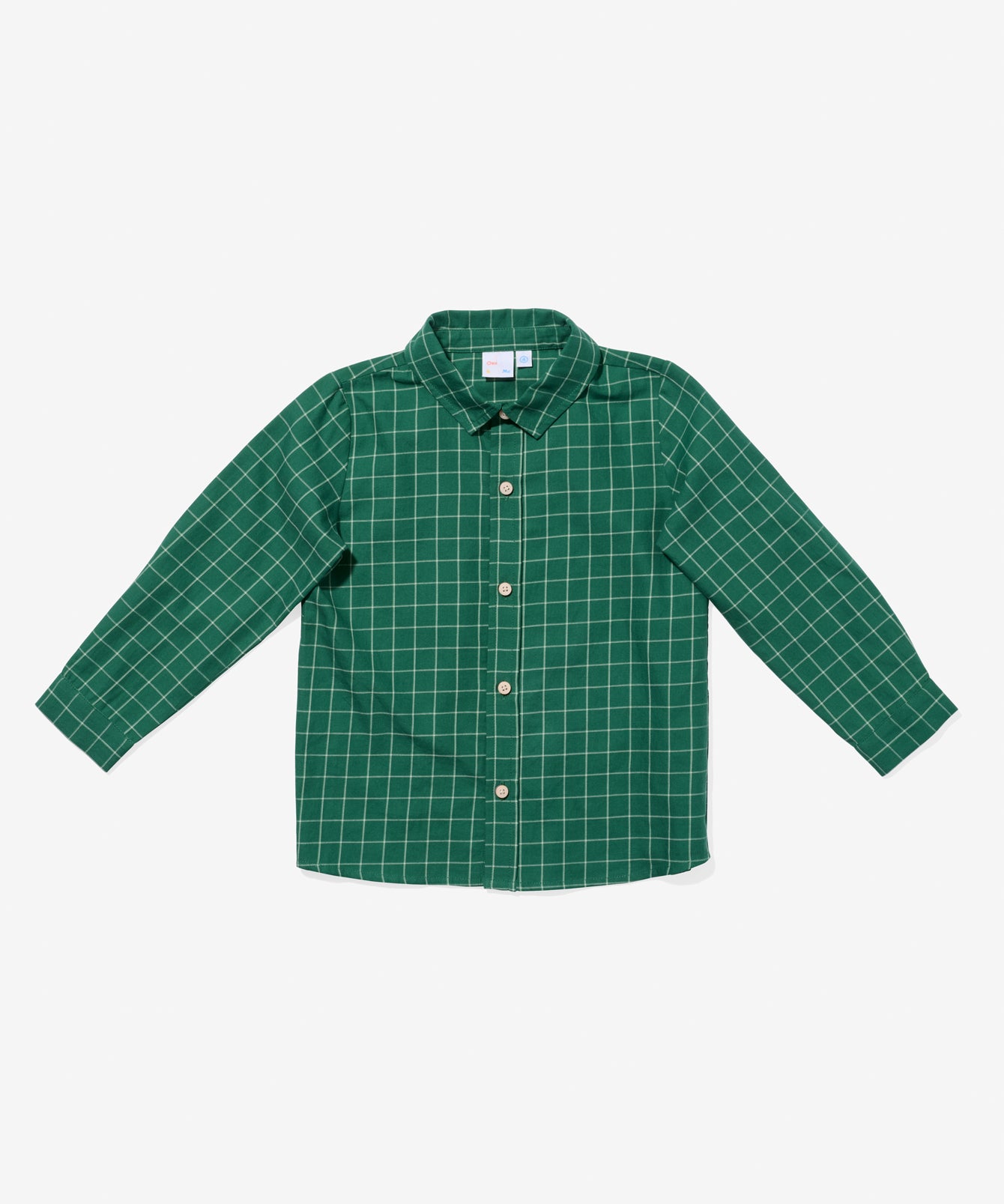 Oso & Me Jeffie Shirt, Green Holiday Plaid