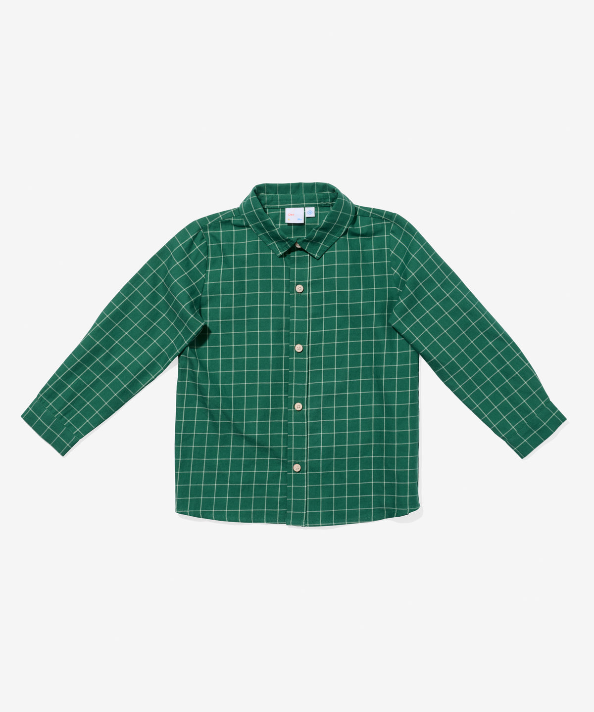 Oso & Me Jeffie Shirt, Green Holiday Plaid