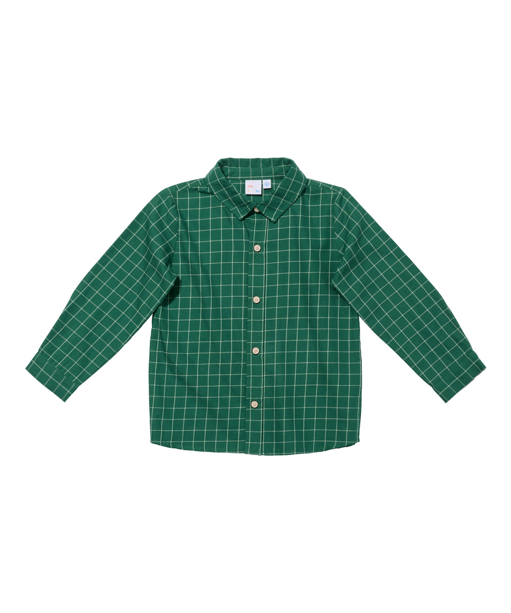 Jeffie Shirt, Green Holiday Plaid