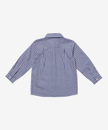 Jeffie Shirt, Marine Tiny Check