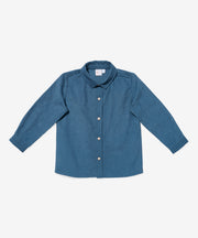Jeffie Shirt, Petrol Mini Corduroy