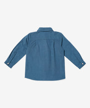 Jeffie Shirt, Petrol Mini Corduroy