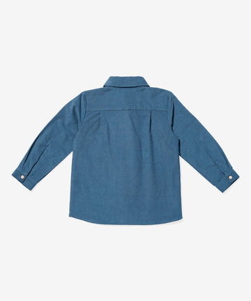 Jeffie Shirt, Petrol Mini Corduroy