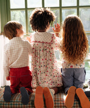 Jeffie Shirt, Pomegranate Plaid