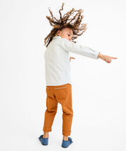 Jeffie Shirt, Sage Chevron Stripe