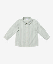 Jeffie Shirt, Sage Chevron Stripe