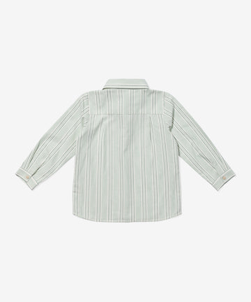 Jeffie Shirt, Sage Chevron Stripe