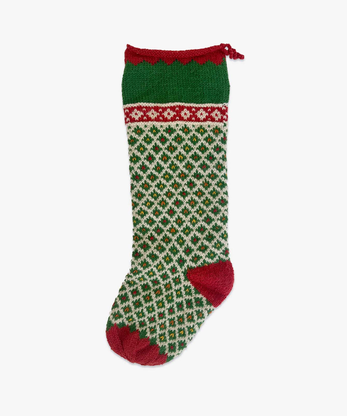 Knit Stocking, Holiday Diamond