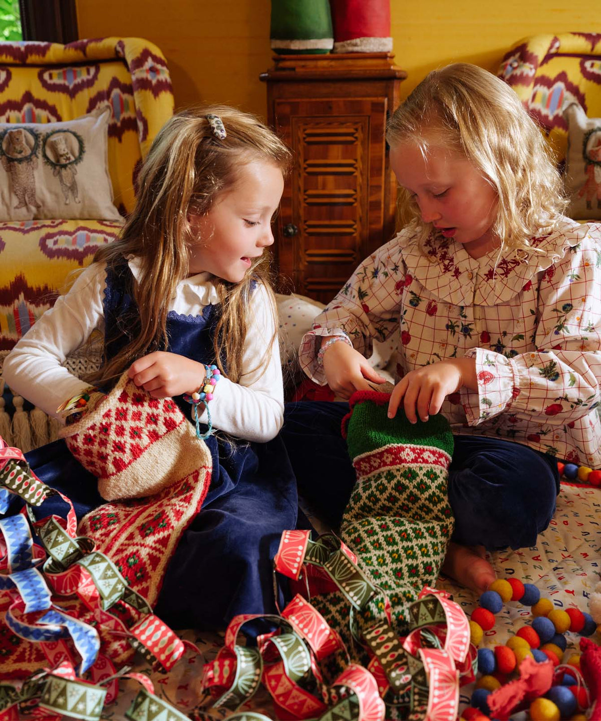 Knit Stocking, Holiday Diamond