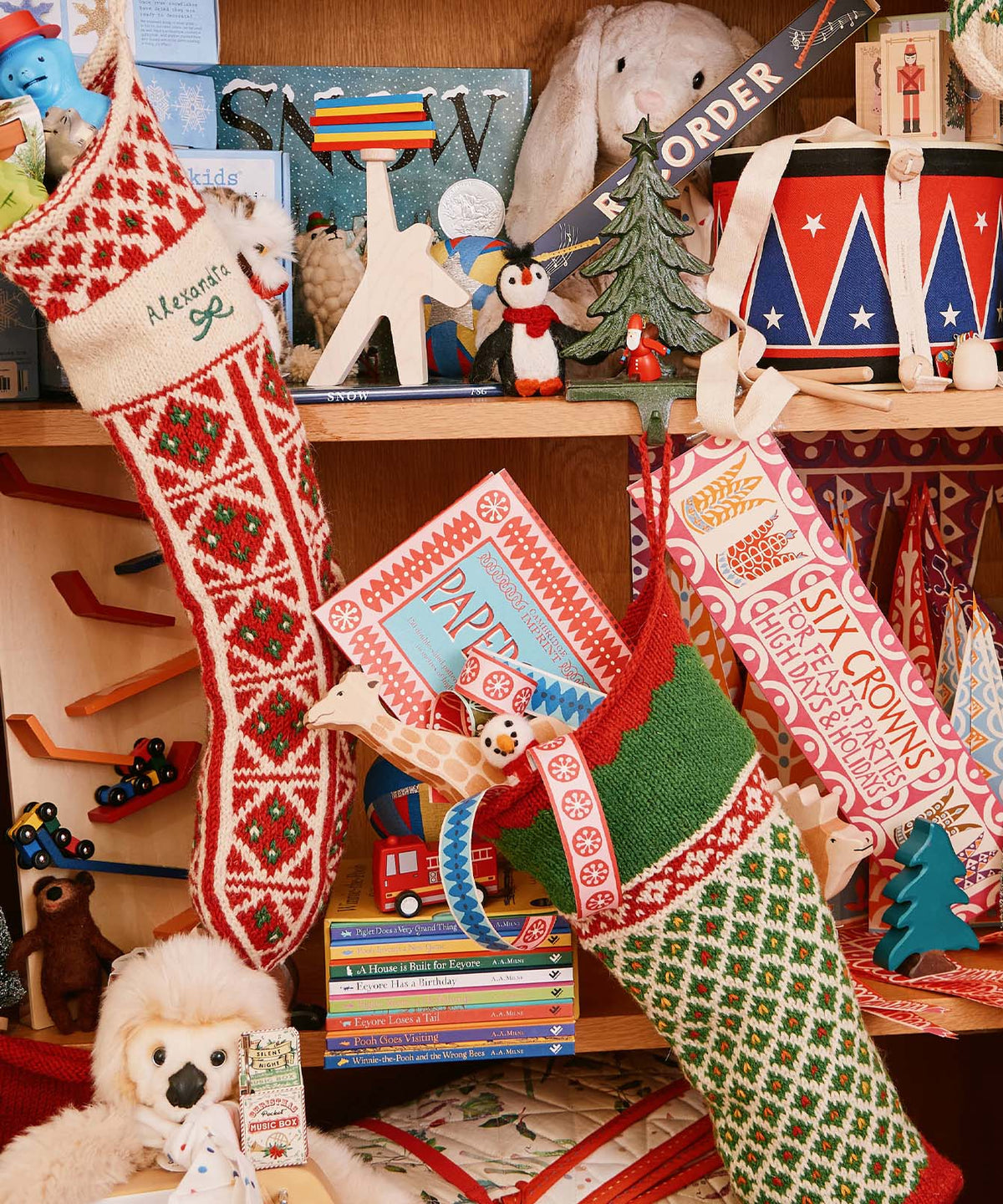 Knit Stocking, Holiday Fair Isle