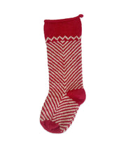 Knit Stocking, Oso Red Peppermint