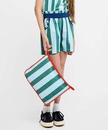 Large Zip Bag, Surf Stripe