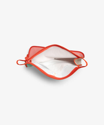 Large Zip Bag, Warm Color Block