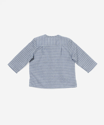 Lupo Baby Shirt, Chambray Stripe