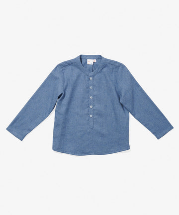 Lupo Shirt, Blue Flannel