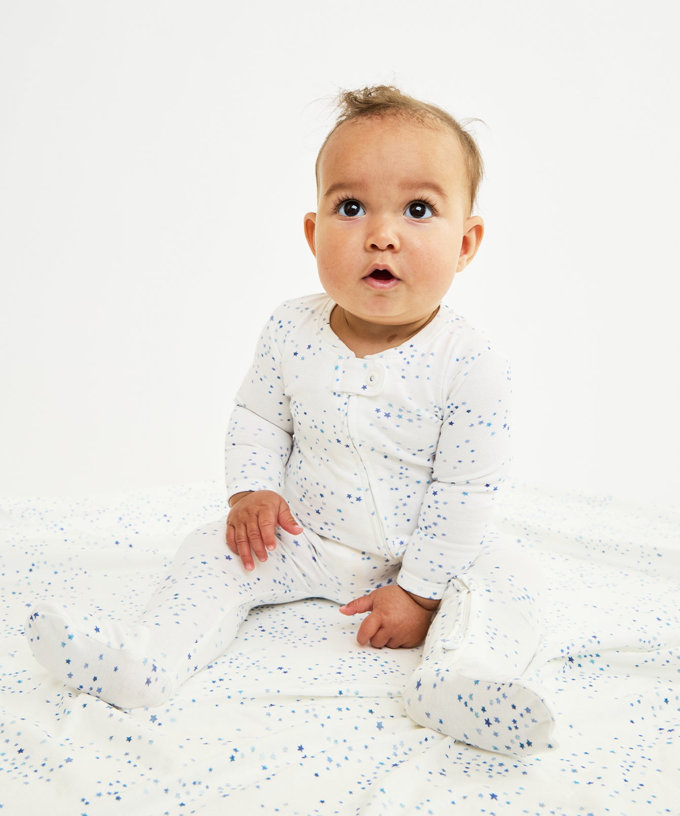 Marley Zip Pajama, Blue Star
