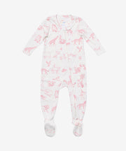 Marley Zip Pajama, Rose Animal Parade