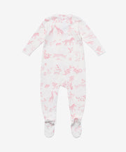 Marley Zip Pajama, Rose Animal Parade