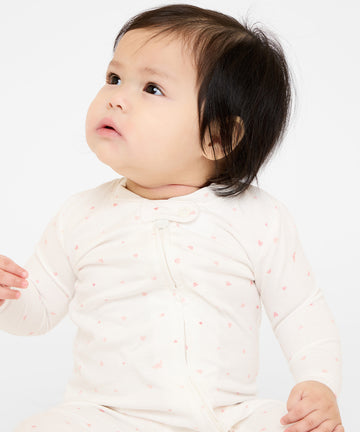 Marley Zip Pajama, Rose Hearts