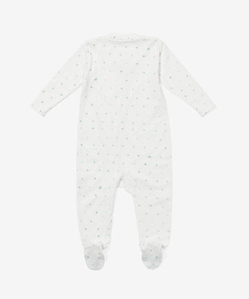 Marley Zip Pajama, Seafoam Hearts