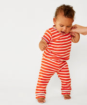 Andy Baby Legging, Red Stripe