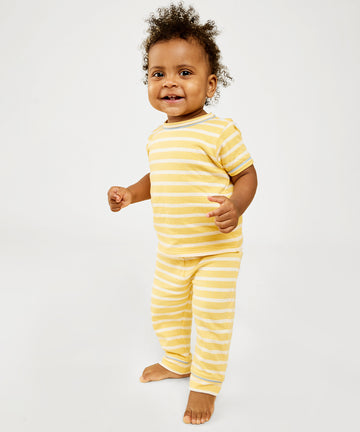 Yellow Stripe Baby T-Shirt | Oso & Me