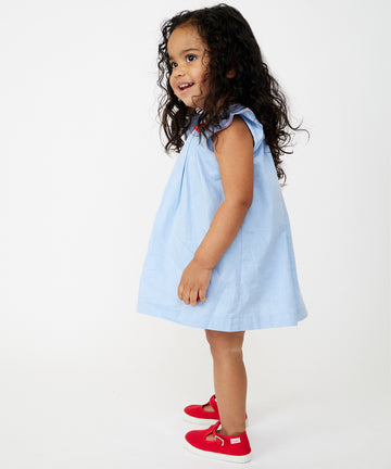Betty Baby Dress, Light Blue