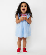 Betty Baby Dress, Light Blue